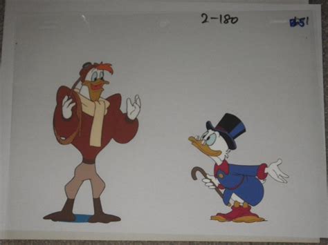 Disney Ducktales Scrooge Mc Duck Huey Deweyand Louie Animation Cel