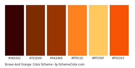 Brown And Orange Color Scheme Brown