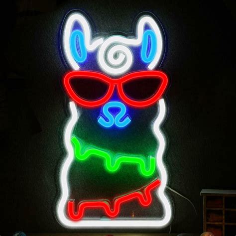 New Llama Neon Sign Wall Art Wn10 Uncle Wieners Wholesale