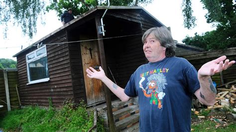 dad banned from his own garden shed after admitting growing cannabis