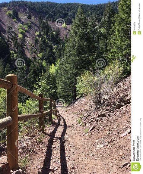 Mountain Trail View Stock Photo Image Of Mountain Steep 94103518
