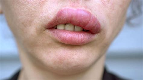 Swelling Upper Lip Angioedema