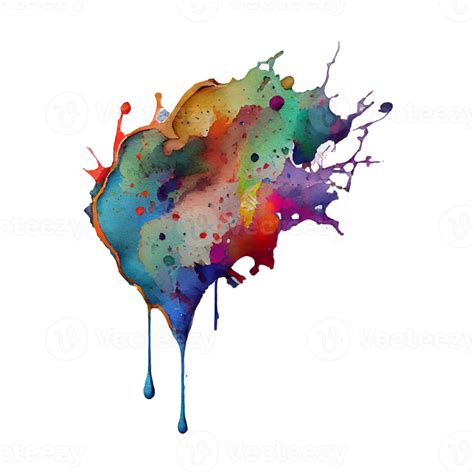 Free Watercolor Stain In Colorful 21179806 Png With Transparent Background