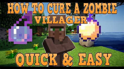 How To Make Cure A Zombie Villager Minecraft How To Cure A Zombie