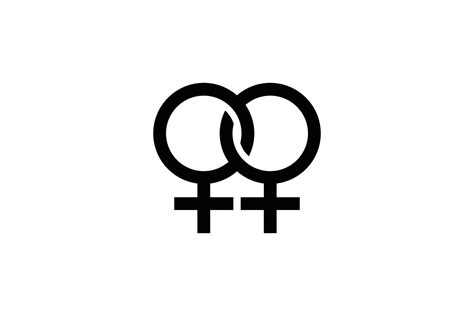 Double Female Symbol Lesbian Sign Simple Vector Design Editable Vector Art At Vecteezy