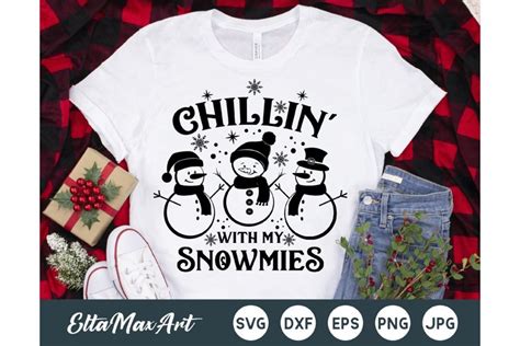 Chillin' with my Snowmies SVG, Christmas Svg, Christmas SVG (1022481