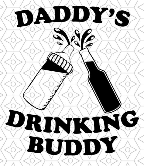 Daddys Drinking Buddy Onesie Design Svg Dxf Vector Etsy