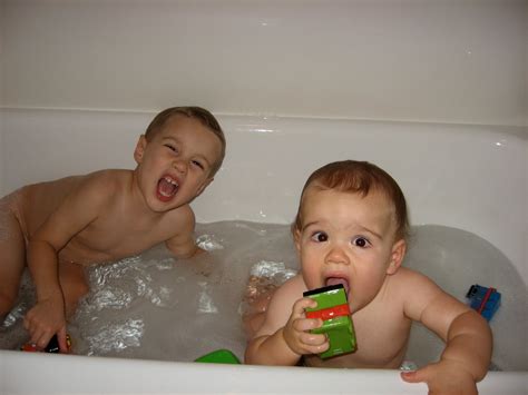 A Day In The Life Of Everett And Lionel Rub A Dub Dub Brothers In The Tub