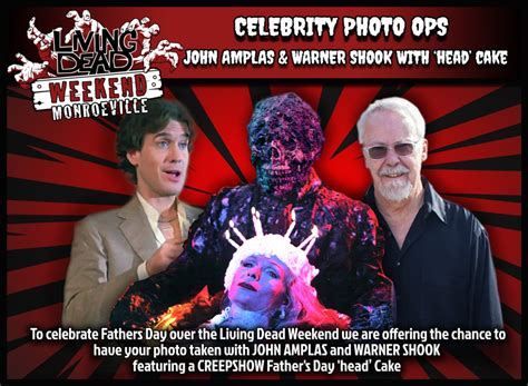 Photo Ops Creepshow Head Cake And Warner W Amplas The Living Dead Weekend