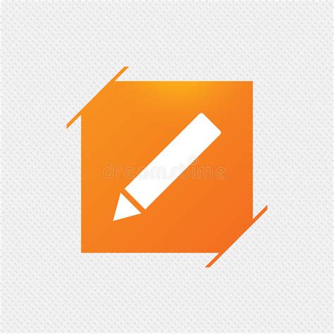 Pencil Sign Icon Edit Content Button Stock Vector Illustration Of