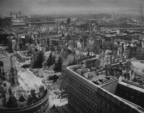 Bomb Damage Sustained By The City Of London The Blitz 76 Years On