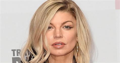 Fergie 42 Flashes Cleavage And Tiny Knickers In See Through Dress