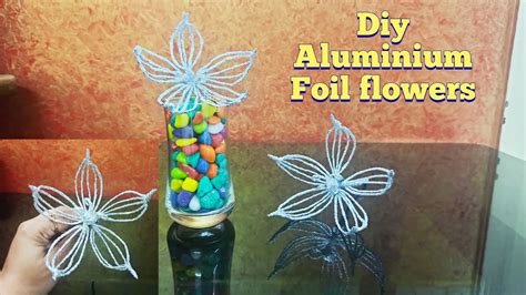 Aluminium Foil Craft Diy Silver Foil Flowersaluminum Foil Flowersdiy