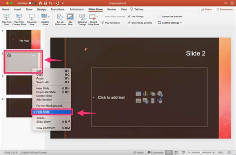 How To Hide And Unhide A Slide In Microsoft Powerpoint And View Hidden