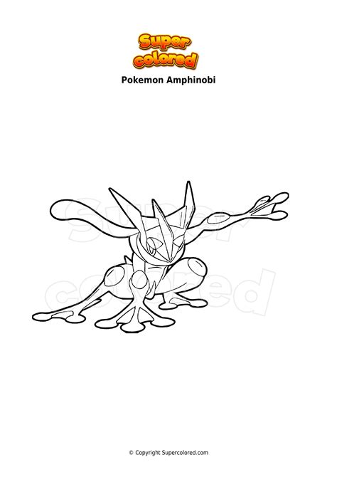 Coloriage Pokemon Amphinobi
