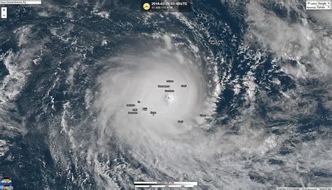 First Cat 5 Cyclone Winston For Fiji Feb 2016 Crikey And It