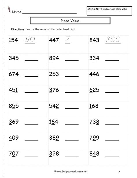 Common Core Math Worksheets 4th Grade Decimals Worksheet Example