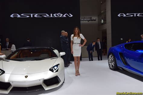 Lamborghini Huracan 2014 Girl Model Paris Motor Show 5 Muscle Cars Zone