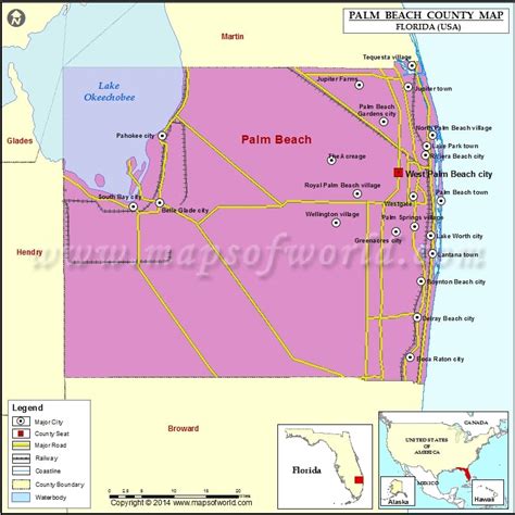 Map Of Palm Beach County Florida Maping Resources