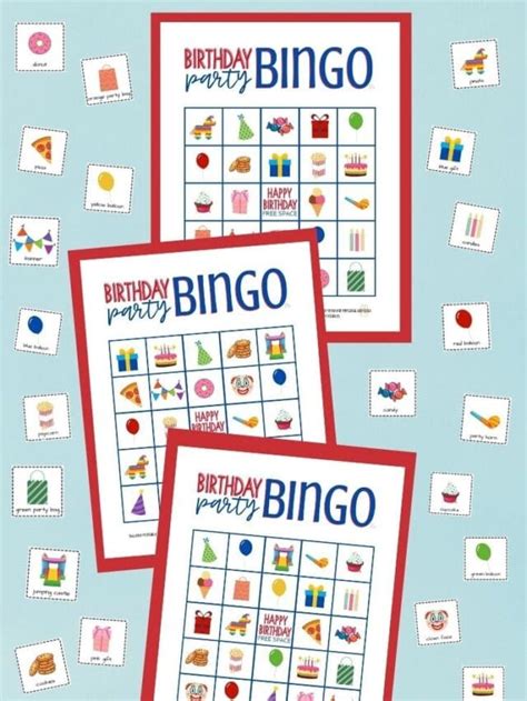 Free Printable Birthday Bingo Game Messy Momma Crafts