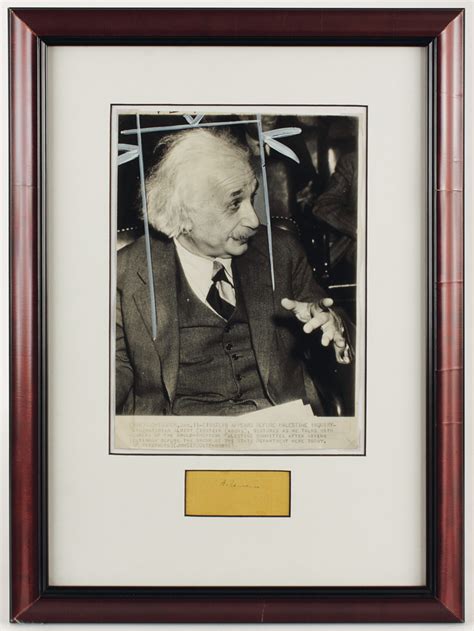 Lot Detail Albert Einstein Signature And Original Photograph