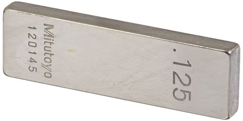 Mitutoyo Steel Rectangular Gage Block Asme Grade 0 0125 Length