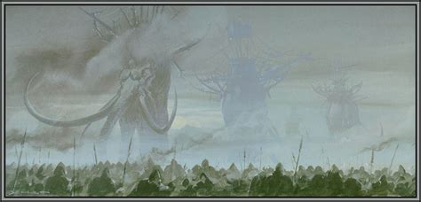 The Art Of The Lord Of The Rings Trilogy Mumakil At The Battle Of Pelennor Fields Lotr Art