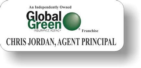 Lenox insurance agency offers more choices through our unique broker relationship with a wide variety of insurance providers. Global Green Insurance Agency White Badge - $9.20 | NiceBadge