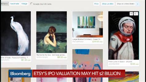Watch Etsys Ipo Valuation May Hit 2b Feeding Off Of Grubhub Bloomberg