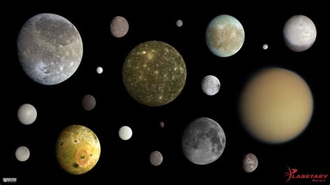 The Solar Systems Major Moons Scattered The Planetary Society
