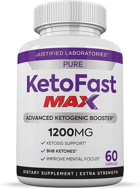 Pure Keto Fast Max 1200mg Keto Pills Advanced Ketogenic Supplement Real Exogenous