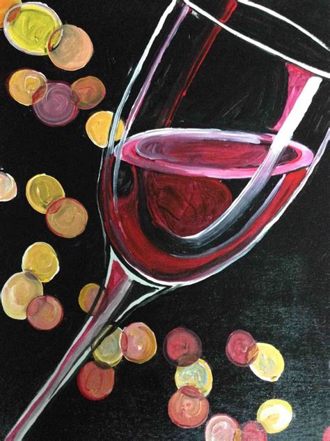 Paint And Sip In 2023 Wine And Canvas Wine Painting Wine Wall Art