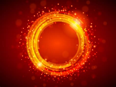 Red Shiny Circle Powerpoint Backgrounds Powerpoint File Ppt Grounds