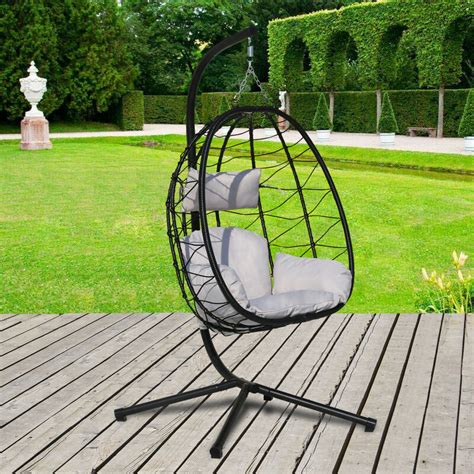 Swing Egg Chair Garden Hammock Chair Outdoor Hanging Chair Patio Porch