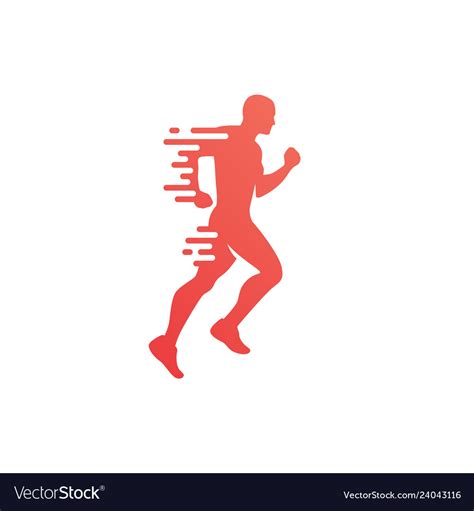 Running Runner Man Marathon Logo Jogging Emblems Vector Image Vlrengbr