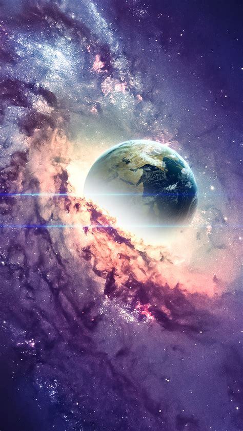 Earth Wallpaper 4k Nebula Galaxy Milky Way Stars