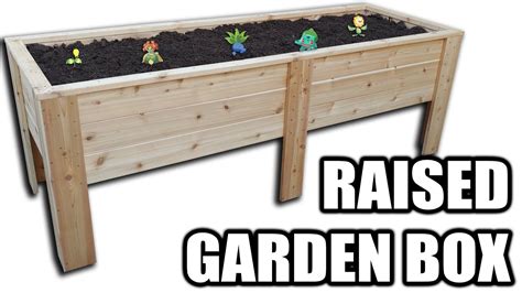 Homemade Elevated Garden Box How To Make A Simple Garden Planter Box