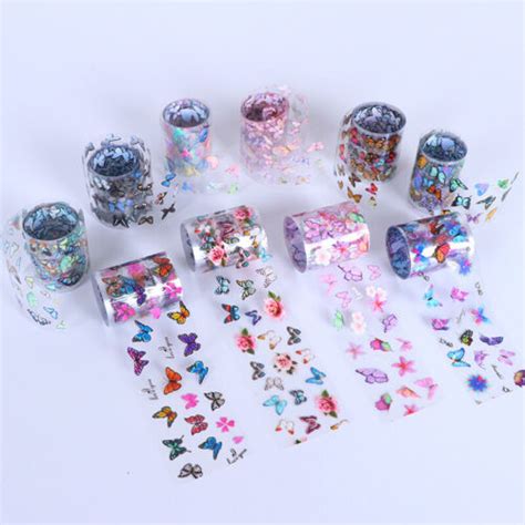 Nail Foils Transfer Sticker Art Manicure Mixed Diy Nails Wraps Decal