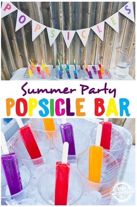 Make A Summer Party Popsicle Bar Popsicle Party Summer Party 3rd