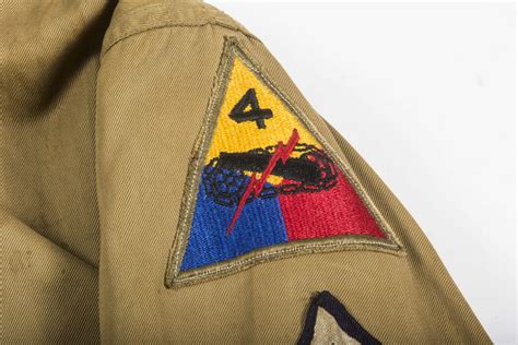 Us Tanker Jacket For A Technical Sergeant In The 4th Armoured Division