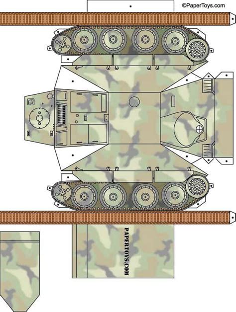 Tank Paper Cutouts By