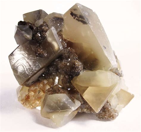 Lustrous Translucent Twinned Calcite Crystals Irocks Fine Minerals