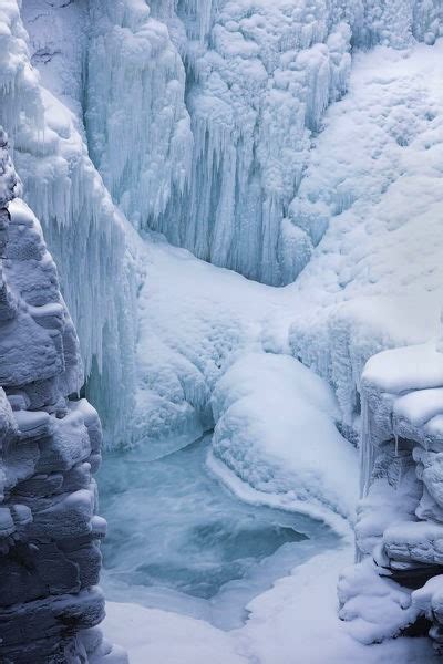 The Living — Athabasca Falls In Mid Winter At Jasper National