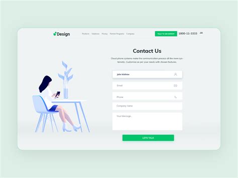 Contact Us Form By Ravish Pandey On Dribbble