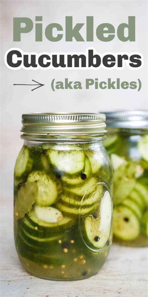 Pickled Cucumbers Aka Pickles That Are Fast Easy And Tasty Recipe