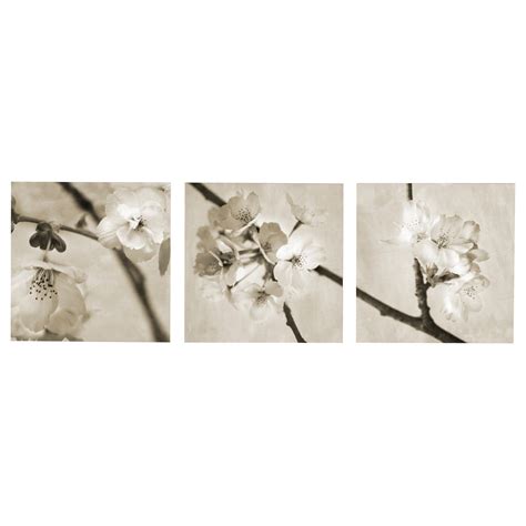 This artwork is new and in excellent condition. 15 Collection of 3 Piece Floral Canvas Wall Art