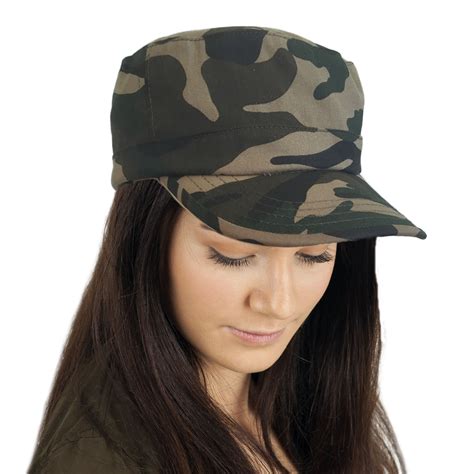 Military Army Cap Plain Cotton Cadet Combat Hat Adjustable Unisex Ebay