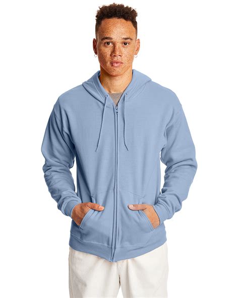 Hanes Adult Ecosmart® 5050 Full Zip Hooded Sweatshirt Alphabroder
