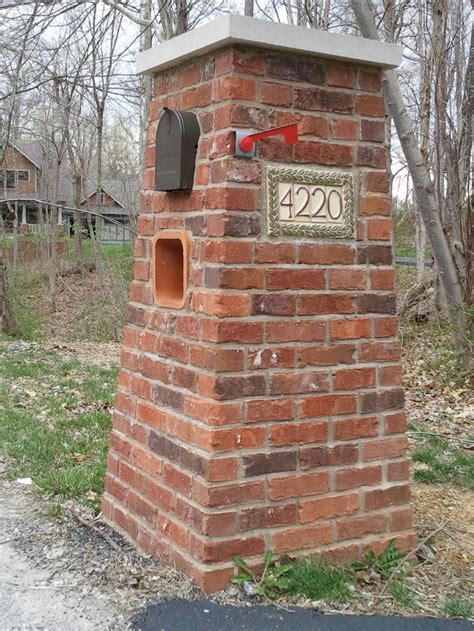 Pretty Bricked Up Mailbox Hmmmmaybe The Boxes Could Be Accessed From