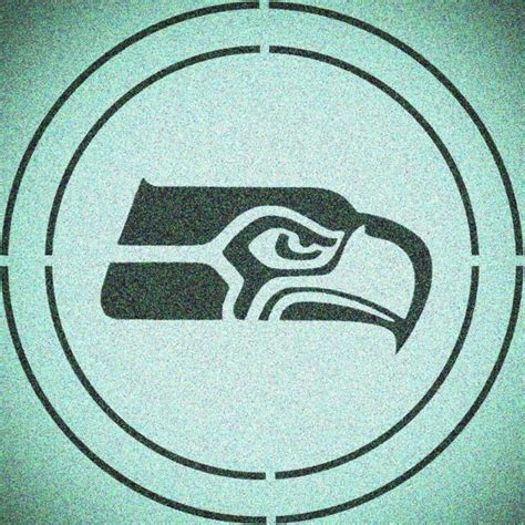 Double Cirlce Seattle Seahawks Stencil Sport Football Stencils Ebay